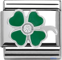 Звено для браслета NominatioN Зеленый клевер 330305/13 - фото