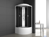 Душевая кабина Oda 8500BT (черный/тонированное стекло) - фото2