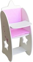 Стульчик для кукол Leader Toys Diamond Star для кормления 73319 (белый) - фото