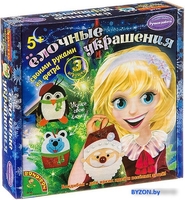 Набор для создания поделок/игрушек Bondibon Елочные украшения из фетра. Дед Мороз, Пингвин, Мишка ВВ1862 - фото