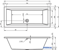 Ванна Riho Lusso 170x75 - фото2
