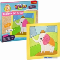 Набор для создания поделок/игрушек Bondibon Печворк без иглы. Слоненок ВВ2674 - фото