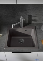 Кухонная мойка Blanco Naya 45 527309 (вулканический серый) - фото2, картинка2 Кухонная мойка Blanco Naya 45 527309 (вулканический серый) - фото2