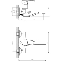 Смеситель Decoroom DR70044 - фото2, картинка2 Смеситель Decoroom DR70044 - фото2