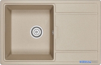 Кухонная мойка Granula 7804 (песок) - фото