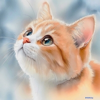 Алмазная мозаика Феникс+ Рыжий котенок 70804 - фото