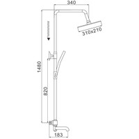 Душевая система Rose R3536H - фото2
