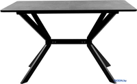 Кухонный стол ВВР Миллер (камень темный/черный №7, ЛДСП 120-160/80) - фото2