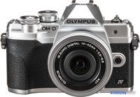 Olympus OM-D E-M10 Mark IV Kit 14-42mm (серебристый) - фото