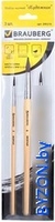 Набор кистей BRAUBERG Беличья 200216 (3 шт) - фото