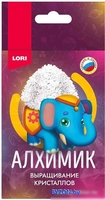 Набор для опытов Lori Выращивание кристаллов Животные Голубой слоник Крп-007 - фото
