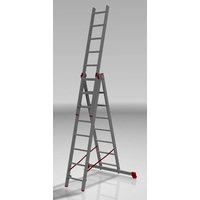 Лестница-стремянка Новая высота NV 323 трёхсекционная профессиональная 3x8 ступеней - фото2