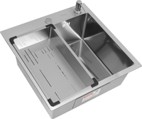 Кухонная мойка ARFEKA Eco AR мойка 500*500, коландер G, дозатор Satin Decor Millet - фото2