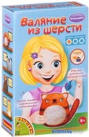 Набор для создания поделок/игрушек Bondibon Валяние из шерсти. Котейка ВВ1573 - фото