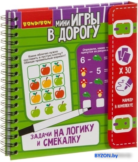Развивающая игра Bondibon Задачи на логику и смекалку ВВ3953 Развивающая игра Bondibon Задачи на логику и смекалку ВВ3953