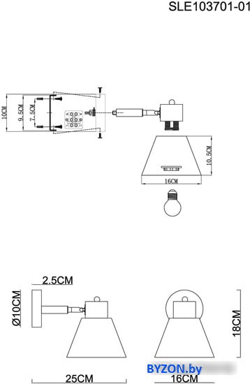 Бра Evoluce Buve SLE103701-01 Бра Evoluce Buve SLE103701-01
