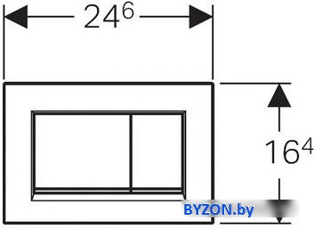 Geberit Sigma 30 115.883.KJ.1 (белый/глянцевый хром) Geberit Sigma 30 115.883.KJ.1 (белый/глянцевый хром)