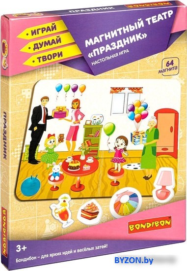 Развивающая игра Bondibon Магнитный театр. Праздник ВВ4414 Развивающая игра Bondibon Магнитный театр. Праздник ВВ4414