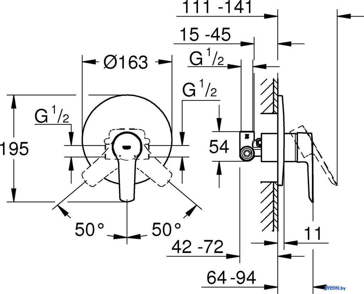 Смеситель Grohe Start Shower 32590002 Смеситель Grohe Start Shower 32590002