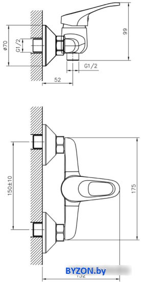Смеситель Decoroom DR21055 Смеситель Decoroom DR21055