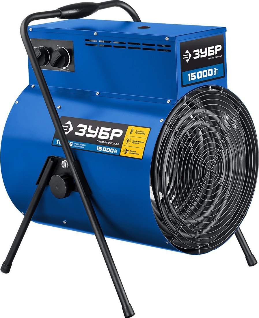Электрическая тепловая пушка Зубр Профессионал ТП-П15 Электрическая тепловая пушка Зубр Профессионал ТП-П15