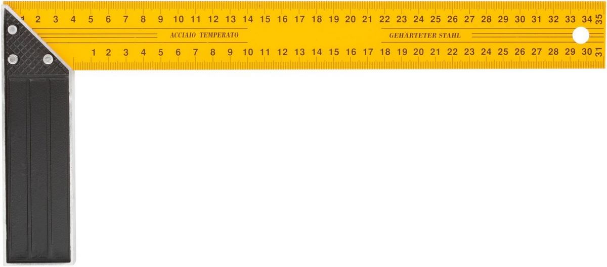 Угольник FIT Столярный 19435 (желтый) Угольник FIT Столярный 19435 (желтый)