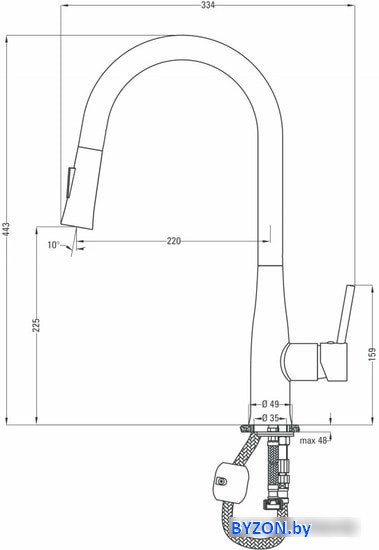 Смеситель Deante Lukrecja BDH 072M Смеситель Deante Lukrecja BDH 072M