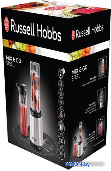 Стационарный блендер Russell Hobbs Mix & Go Steel 23470-56 Стационарный блендер Russell Hobbs Mix & Go Steel 23470-56