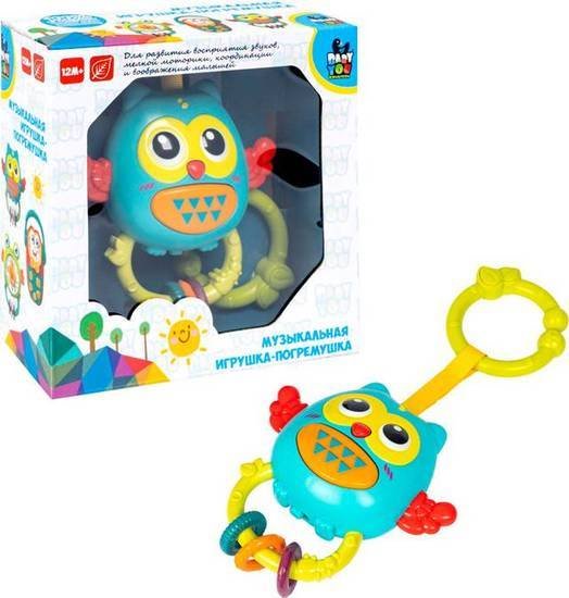 Погремушка Bondibon Baby You. Сова ВВ5817 Погремушка Bondibon Baby You. Сова ВВ5817