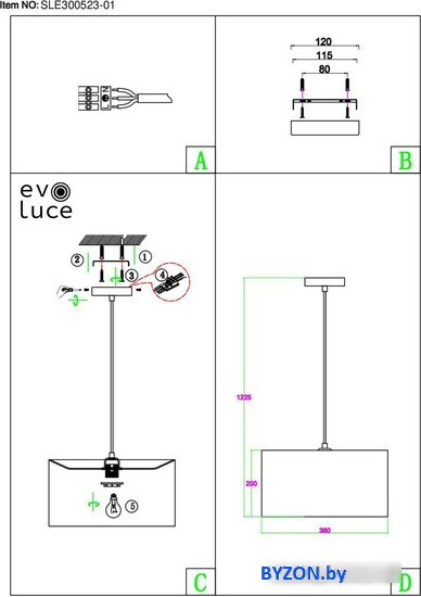 Подвесная люстра Evoluce SLE300553-01 Подвесная люстра Evoluce SLE300553-01