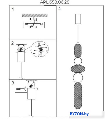 Подвесная люстра Aployt APL.658.06.28 Подвесная люстра Aployt APL.658.06.28