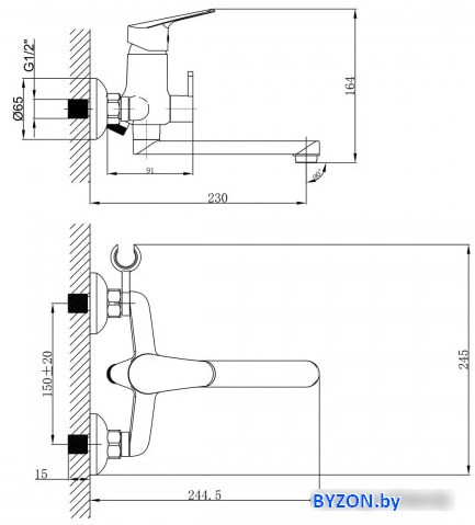 Смеситель Lemark Partner LM6513C Смеситель Lemark Partner LM6513C