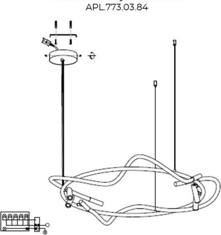 Подвесная люстра Aployt APL.773.03.84 Подвесная люстра Aployt APL.773.03.84