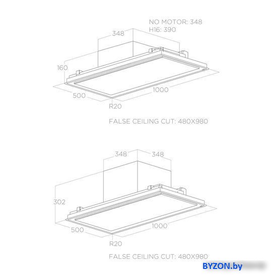 Кухонная вытяжка Elica Illusion H30 BL MAT/A/100 Кухонная вытяжка Elica Illusion H30 BL MAT/A/100