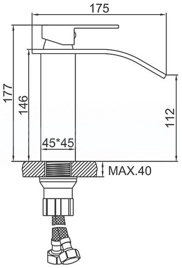 Смеситель Ledeme L1055B-29 Смеситель Ledeme L1055B-29