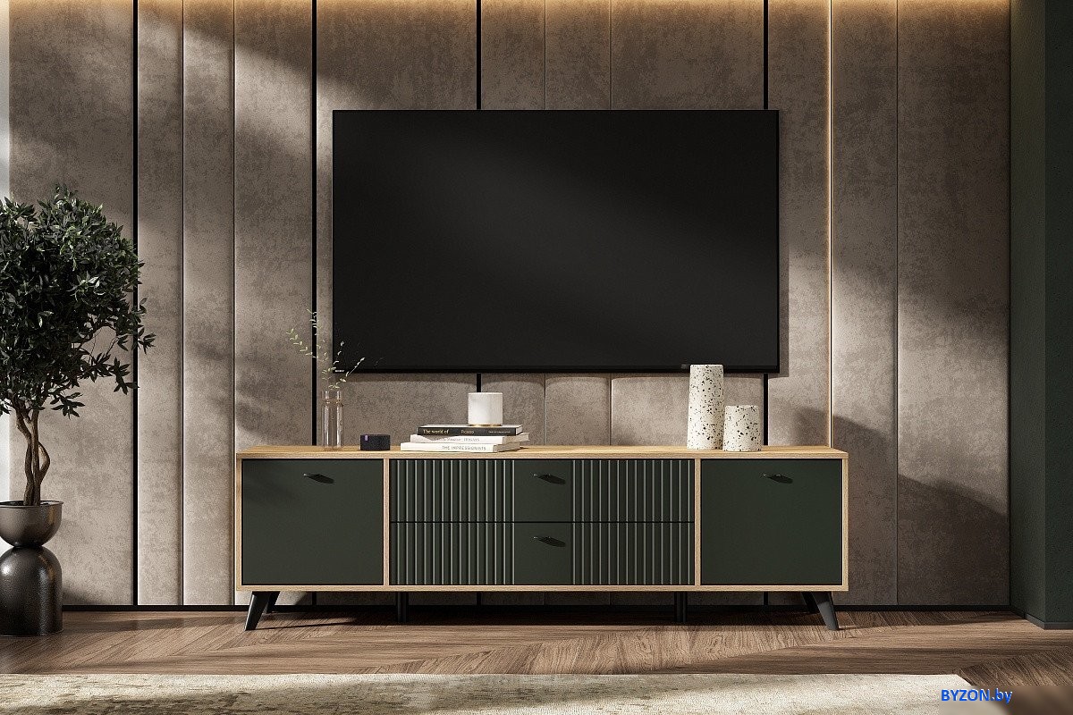 Тумба SV-Мебель МС Милан К (дуб золотой/олива софт) Тумба SV-Мебель МС Милан К (дуб золотой/олива софт)