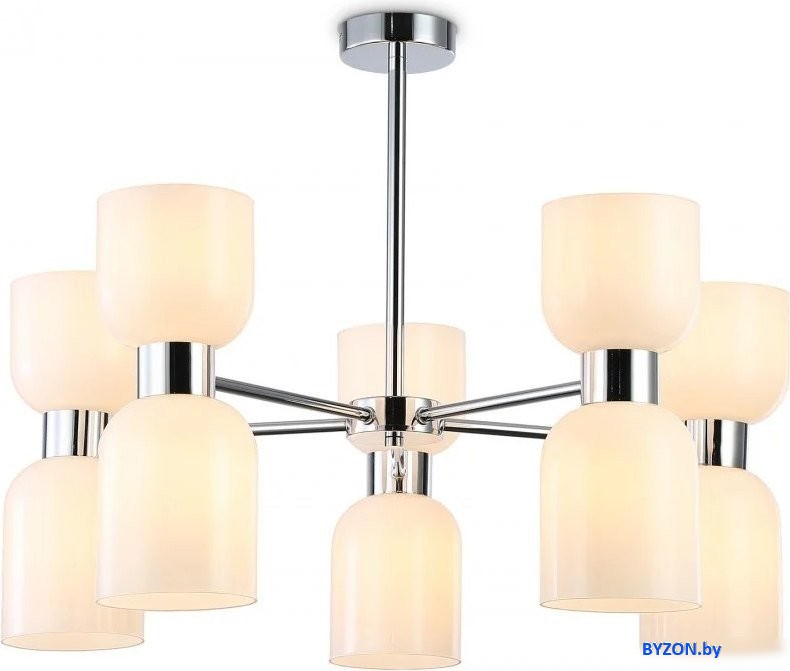 Подвесная люстра Ambrella LH56083/10 СH/FR (хром/белый матовый) Подвесная люстра Ambrella LH56083/10 СH/FR (хром/белый матовый)