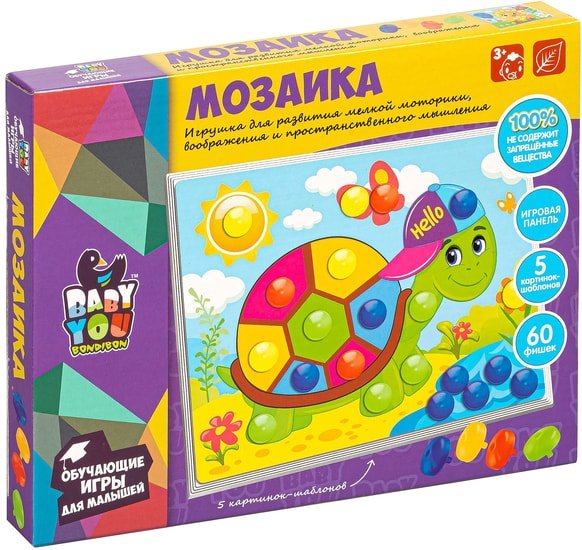 Мозаика/пазл Bondibon Мозаика для малышей ВВ5094 Мозаика/пазл Bondibon Мозаика для малышей ВВ5094