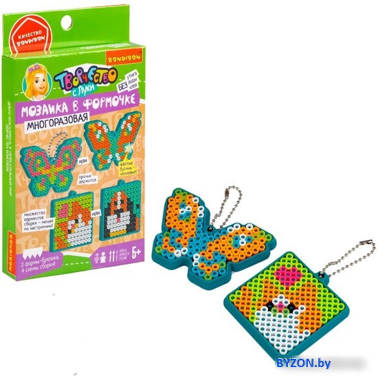 Развивающая игра Bondibon Мозаика с формами. Кошка, собака, бабочки ВВ5787 Развивающая игра Bondibon Мозаика с формами. Кошка, собака, бабочки ВВ5787
