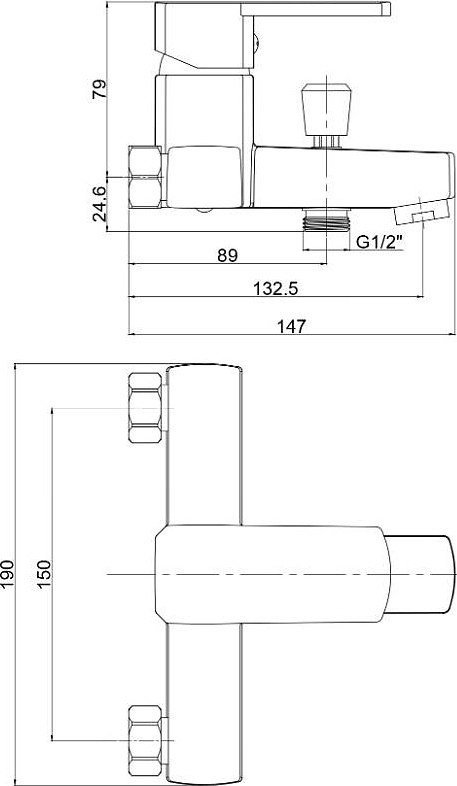 Смеситель Voda Iceberg IC54 Смеситель Voda Iceberg IC54