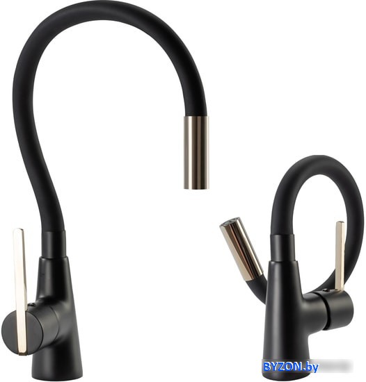 Смеситель Rea Icon REA-B5682 (черный/золотой) Смеситель Rea Icon REA-B5682 (черный/золотой)