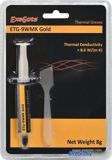 Термопаста ExeGate ETG-9WMK Gold EX282344RUS (8 г.) Термопаста ExeGate ETG-9WMK Gold EX282344RUS (8 г.)