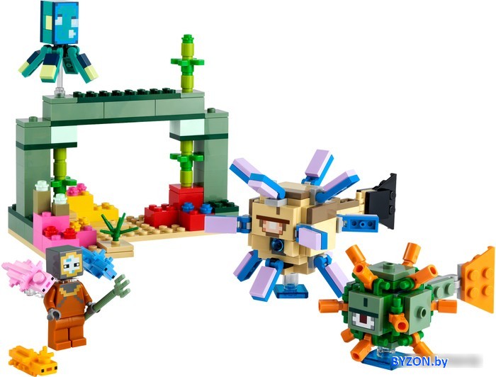 Конструктор LEGO Minecraft 21180 Битва со стражем Конструктор LEGO Minecraft 21180 Битва со стражем