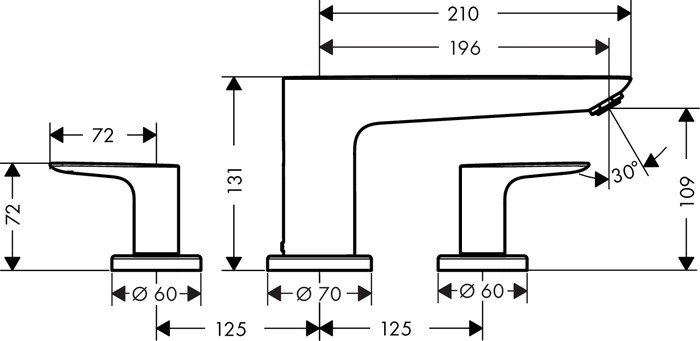 Смеситель Hansgrohe Talis E 71747000 Смеситель Hansgrohe Talis E 71747000