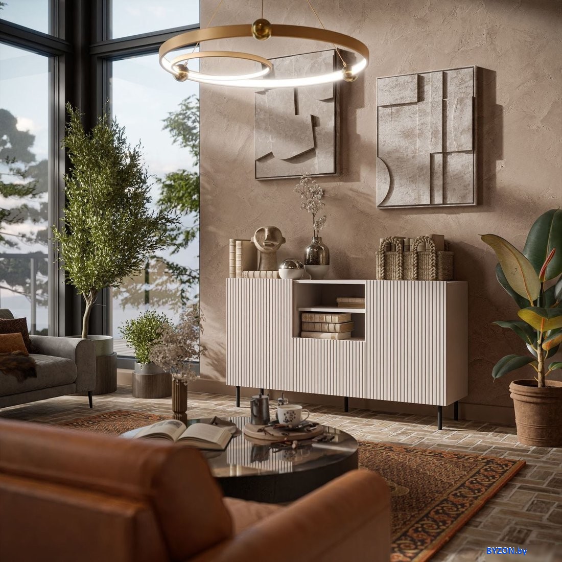 Комод Halmar Paxos KM-1 (кашемир/черный) Комод Halmar Paxos KM-1 (кашемир/черный)