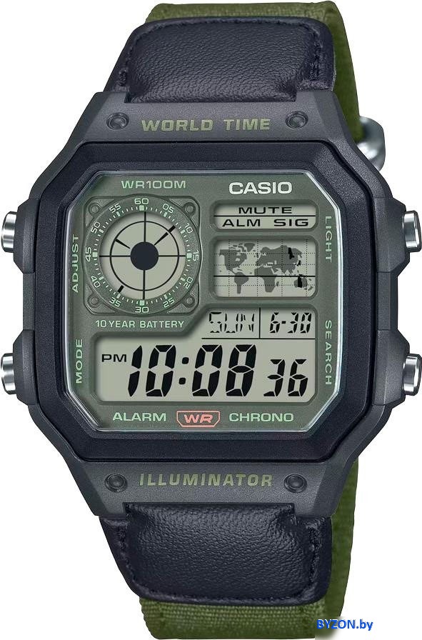 Наручные часы Casio AE-1200WHUB-3A Наручные часы Casio AE-1200WHUB-3A