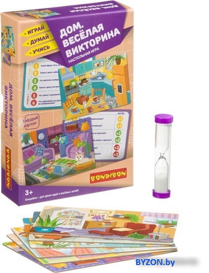 Развивающая игра Bondibon Веселая викторина. Дом ВВ3916 Развивающая игра Bondibon Веселая викторина. Дом ВВ3916