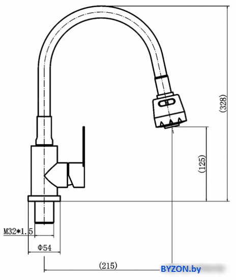 Смеситель Fashun A54025-17 Смеситель Fashun A54025-17