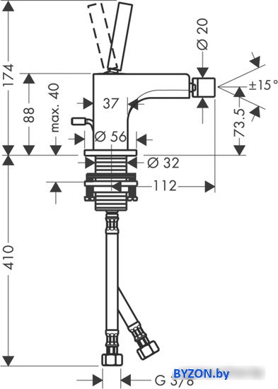 Смеситель Axor Citterio 39210000 Смеситель Axor Citterio 39210000
