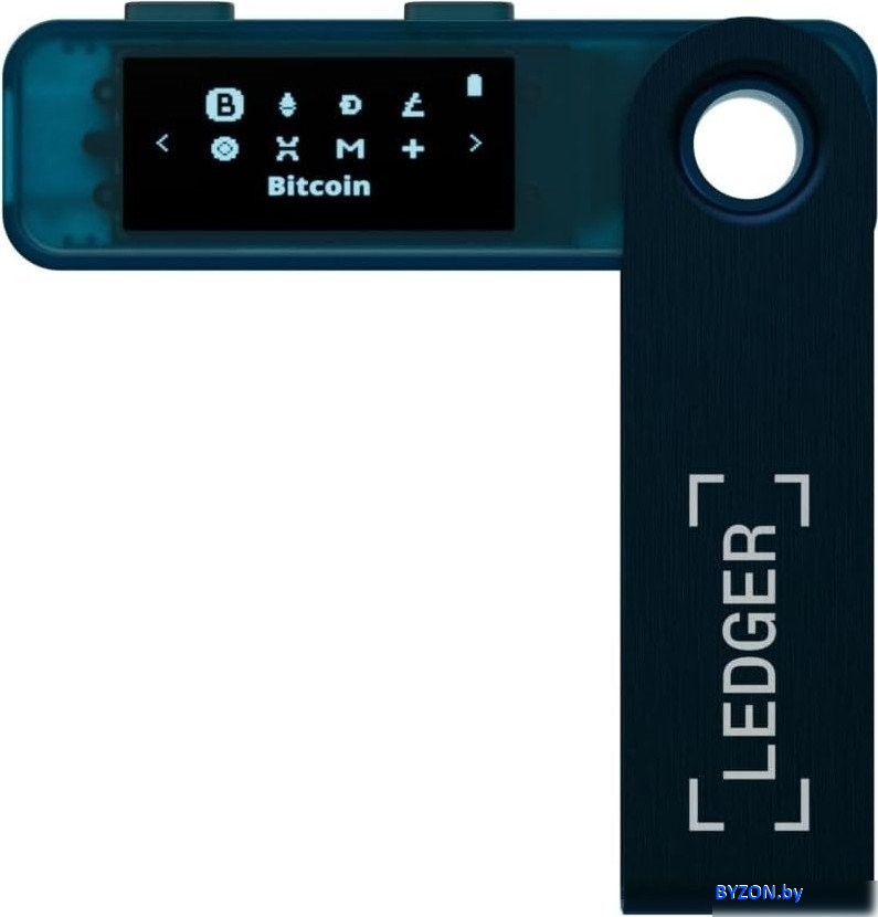 Аппаратный криптокошелек Ledger Nano S Plus (темно-синий) Аппаратный криптокошелек Ledger Nano S Plus (темно-синий)